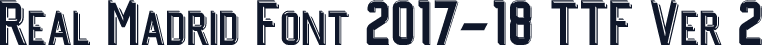 Real Madrid Font 2017-18 TTF Ver 2