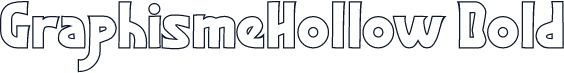GraphismeHollow Bold