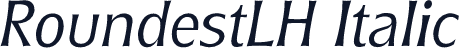 RoundestLH Italic