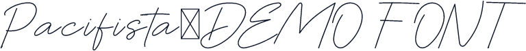 Pacifista-DEMO FONT