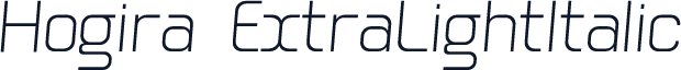 Hogira-ExtraLightItalic