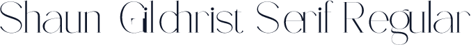 Shaun Gilchrist Serif Regular