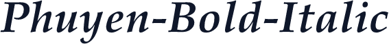 Phuyen-Bold-Italic