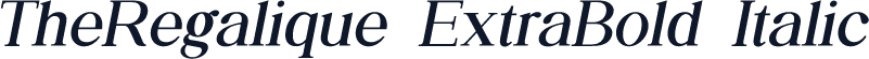 TheRegalique ExtraBold Italic