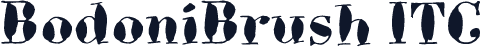 BodoniBrush ITC