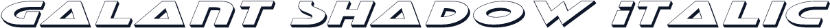 Galant Shadow Italic