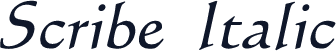 Scribe  Italic