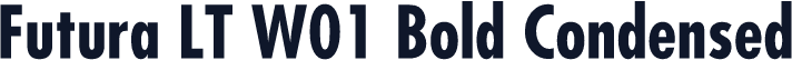 Futura LT W01 Bold Condensed