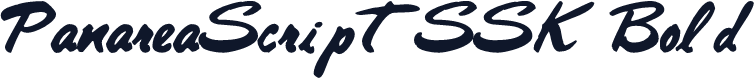 PanareaScriptSSK Bold