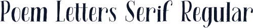 Poem Letters Serif Regular