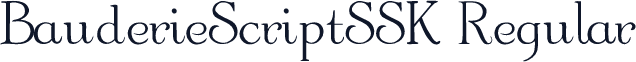 BauderieScriptSSK Regular