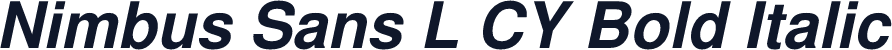 Nimbus Sans L CY Bold Italic