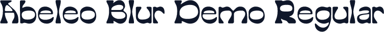 Abeleo Blur Demo Regular