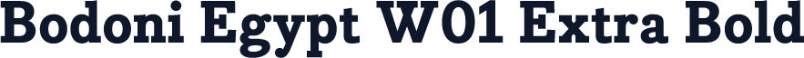 Bodoni Egypt W01 Extra Bold