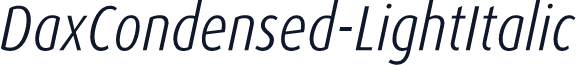DaxCondensed-LightItalic