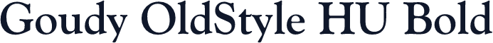 Goudy OldStyle HU Bold