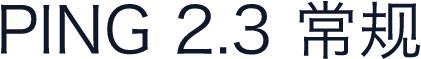 PING 2.3 常规