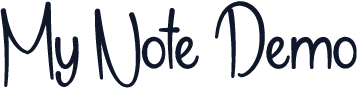 My Note Demo
