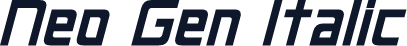 Neo Gen Italic