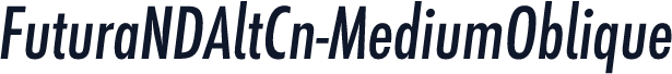 ☞FuturaNDAltCn-MediumOblique