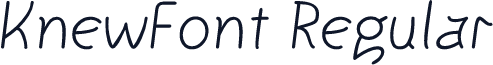 KnewFont Regular
