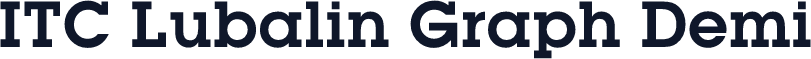 ITC Lubalin Graph Demi
