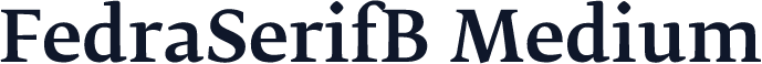 FedraSerifB Medium