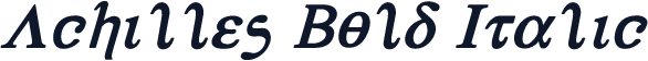 Achilles Bold Italic