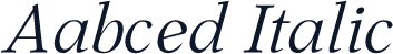 Aabced Italic