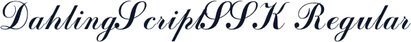 DahlingScriptSSK Regular