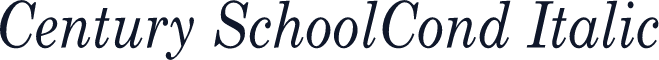 Century SchoolCond Italic