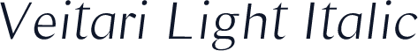Veitari Light Italic