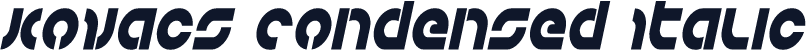 Kovacs Condensed Italic