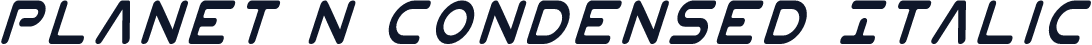 Planet N Condensed Italic
