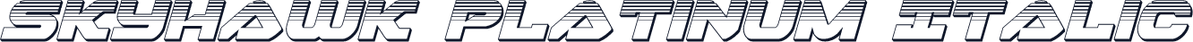 Skyhawk Platinum Italic