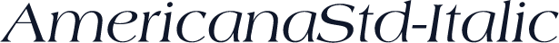 AmericanaStd-Italic