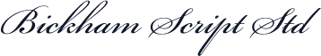 Bickham Script Std