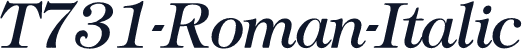 T731-Roman-Italic