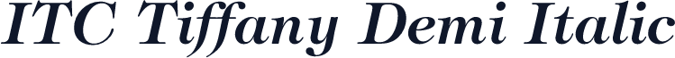 ITC Tiffany Demi Italic