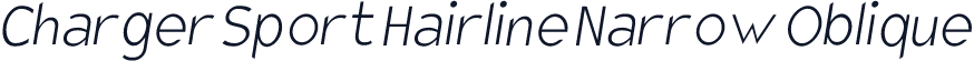 Charger Sport Hairline Narrow Oblique