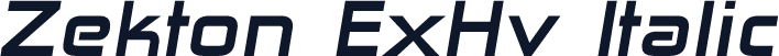 Zekton ExHv Italic