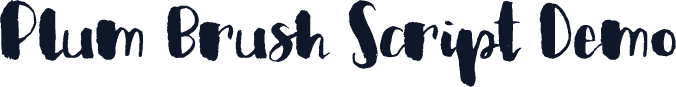 Plum Brush Script Demo