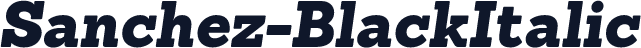 Sanchez-BlackItalic
