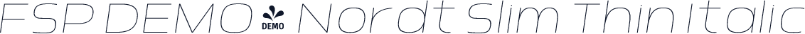 FSP DEMO - Nordt Slim Thin Italic