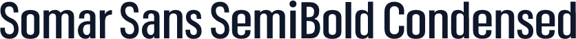 Somar Sans SemiBold Condensed