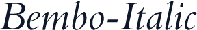 Bembo-Italic