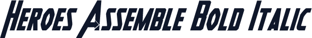 Heroes Assemble Bold Italic