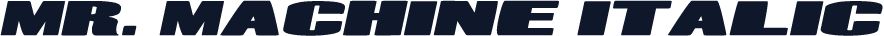 Mr. Machine Italic