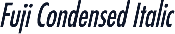 Fuji Condensed Italic