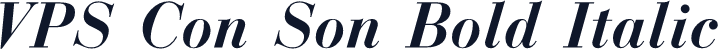 VPS Con Son Bold Italic